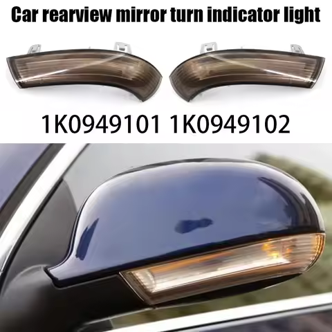 Car Rearview Mirror Turn Indicator Mirror Edge Lamp 1K0949101 1K0949102 for VW Passat B6 B5 Jetta 5 