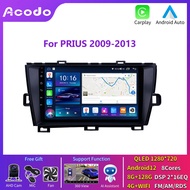 Acodo Android 12.0 Car Radio Player GPS for Toyota Prius 2009-2013 (8 + 128G)