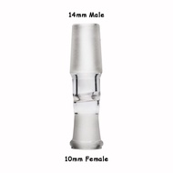 ▥℡✗ 10mm 14mm 18mm male to female glass connector Adapter
