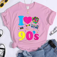 Womens Fashion 90s T-Shirt Summer Cal Clic 90s Shirt Loose girl‘s T-Shirt for kids Tops S-5XL
