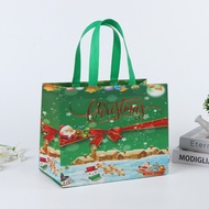 Santa Claus Favors Happy New Year Candy Party Holiday Packaging Bag Christmas Non-woven Tote Bags