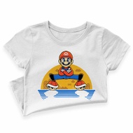 Super Mario Bros Peach Turtles Baju Tshirt Unisex Budak Lelaki Perempuan Baby Boy Girls Kids C
