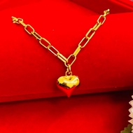 IG    EMAS KOREA/BANGKOK SADUR 24K GELANG TANGAN PAPER CLIP LOVE/FREE COP 916/FAST SHIPPING