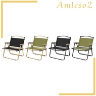 [Amleso2] Foldable Camping Chair Patio Lawn Outside Furniture Fishing Portable Chair