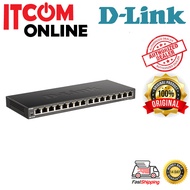 D-LINK 16-PORT GIGABIT SLIM METAL CASE SWITCH (DGS-1016S)