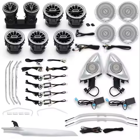 For Mercedes-benz W205 Retrofitted Turbine Outlet Middle Tweeter Horn Cover Class C / GLC For Atmosp