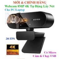 8MP Webcam 30 FPS Resolution with Microphone Auto Focus & Lens 5P Interface Light\A03 StaFor