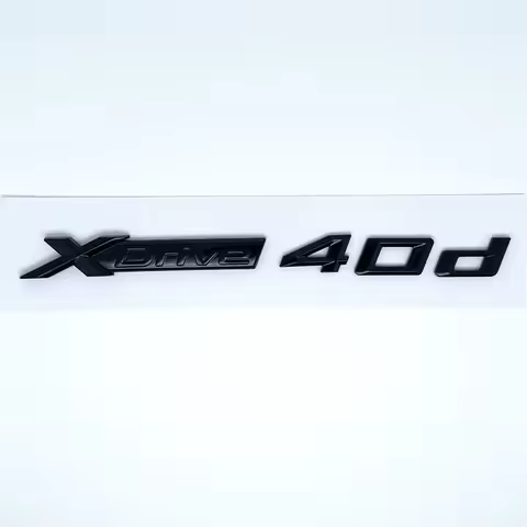 Car Emblem Sticker 3D ABS Glossy Black Silver XDrive 40i 40d 45i 45d 48i 48d For BMW X1 X2 X3 X4 X5 