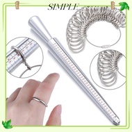 SIMPLESHOP Finger Ring Sizer Accessories Gauge Professional Ring Sizer Tool