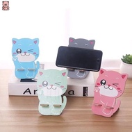 Wooden mobile phone holder Cute cartoon cat wooden mobile phone holder Mobile phone holder TCH