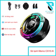 Quạt tản nhiệt Sò lạnh Memo CX15 AI - Chip TEC mới làm lạnh nhanh - Đèn led đẹp mắt - Chế độ AI thôn