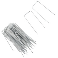 [Super] 50pcs Galvanised Metal Ground U Tent Pegs Gazebo Camping Tarpaulin Hooks