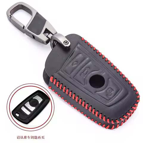 Leather car key Cover Case For BMW F10 F20 F30 NEW 1 3 4 5 6 7 Series X3 X4 320I 116I 118I 328I 530I