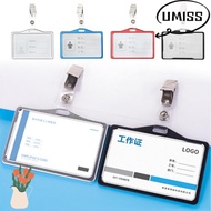 UMISTYDREAM9IQ0 Card Holder Multifunctional Women Men With Clip Metal Nurse Doctor Bank Credit Card