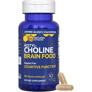 Acetyl Choline Brain Nutritional Supplement-Supplement Acetyl Carnitine and Alpha-GPC-Support the Ge