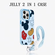 GANTUNGAN Mickey Mouse Jelly 2 In 1 Case Xiaomi 15T Pro C65 C85 F7 poco M7 Plus C75 C71 Gd2H1K7 Pop 
