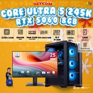 SETCOM (DDR5) + MONITOR BONMECOM2 ครบเซ็ตพร้อมจอ / INTEL CPU CORE ULTRA 5 245K / RTX 5060 8GB / Case