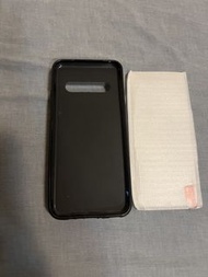 Samsung S10 皮革手機殼連鏡頭保護貼