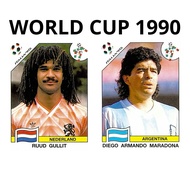 [Printed card] World Cup Italy Football Player Card 1990