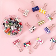 [Long Tail Clip] Outu Colorful Long Tail Bill Clip Printed Office Dovetail Clip Large Small Size Stu