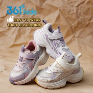 361 Degrees Kids Girl's Retro Running Shoes Size28-32 Casual Pops Style Height-Increase Sneakers