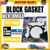 Y16 Y16ZR NVX v1 v2 NMAX BLOCK GASKET FRCM HITAM ASHUKA 0.4MM 0.6MM 0.8MM