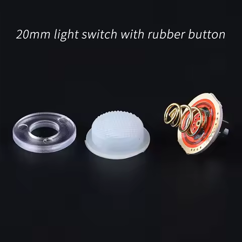 20mm Light Switch Rubber Button for Convoy S11 S12 M21A M21B M21C M26C L21A L21B S21B S21G Flashligh