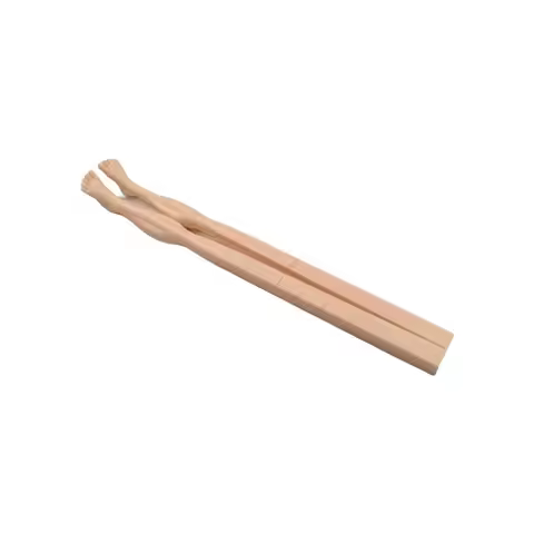 1pair 22cm Foot Shape Chopsticks Lightweight With Straw Toe-Shaped Chopsticks Easy-to-Use Soles of F