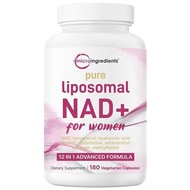 MicroIngredientsPure Liposomes for women NAD+ 9000mg Equivalent，180Vegetarian Capsules 5G4Q