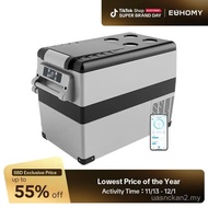 EUHOMY 12 Volt Car Refrigerator, 48 Quart(45L) Car Fridge Electric Cooler APP Control,12V Refrigerat