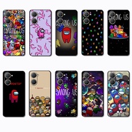for 3c VIVO Y03 Y30T Y18 Y18S Y18E T3 Y37M Y19S Y28 V40 PRO Z9 lite Among Us Soft black TPU case