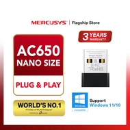 Mercusys AC650 Wireless Nano Size Dual Band USB Adapter for Desktop MA20N (Powered by TP-Link)