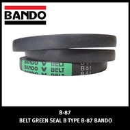 VANBELT B-87 BANDO BELT GREEN SEAL B TYPE B87 FANBELT VBELT FAN BELT VAN BELT