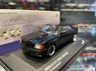 吉華科技@ 1/43 SOLIDO Mercedes Benz 560 SEC AMG Widebody 黑色