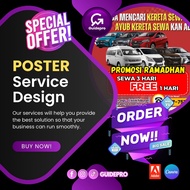 POSTER DESIGN SERVICE | size 1x1 / A4 size