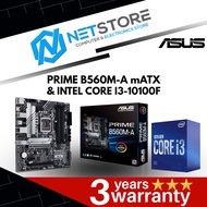PWP ASUS PRIME B560M-A mATX & INTEL CORE i3-10100F PROCESSOR