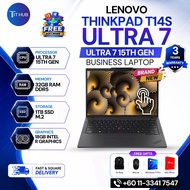 Lenovo New ThinkPad T14s Gen 6 Ultra 7 15th Gen Ai Laptop 14" Touchscreen 32GB RAM 7400Mhz 1TB SSD 3
