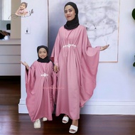 Baju Gamis Ibu Anak Perempuan 1-12 tahun polos Renda Model terbaru