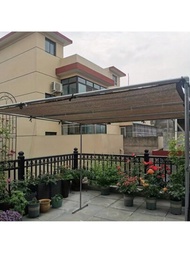 1片戶外遮陽網,太陽遮蔽頂篷,80%遮蔽率遮陽帆,防紫外線遮陽網,適用於露台花園戶外設施