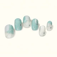 套裝-C014薄荷牛奶ButterFinger光固化凝膠甲貼膜【贈燈】