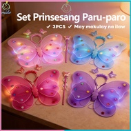 MD Fairy Wings Costume Set Fairy Costume Set Girls Kids Butterfly Wings Costume Party