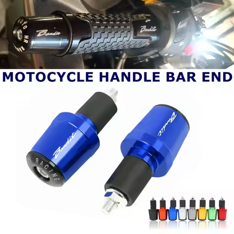 7/8"22MM Motorcycle Universal Handlebar Grips End Cap Plugs For SUZUKI GSF 250 600 600S 650 650S 650