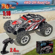 New 4WD Waterproof Remote Control Car Off Road 4x4 RC High Speed Monster By Truck Super 33KM/H Fast 