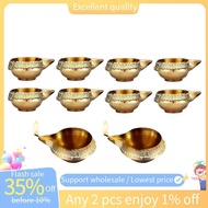 In stock-10 Pcs Kuber Diya for Diwali Decoration Alloy Metal Oil Lamp Traditional Diwali Diya Vilakk