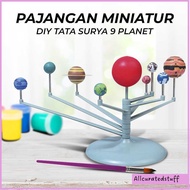 DIY Miniature Display Solar System 9 Planets Solar System Planetary - 2135