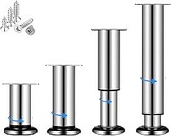 Height-adjustable furniture feet 25-42 cm (set of 4) - robust steel furniture legs up to 500 kg load