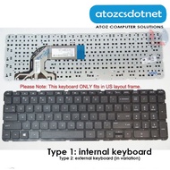 HP 250 G3, 255 G2, 15-f 15-g 15-n 15-r Laptop Keyboard