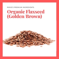 500g/1kg Organic Flaxseed Golden/Brown | 有机亚麻籽