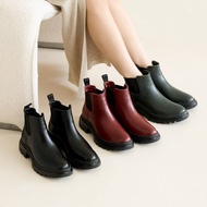 Rainnie仿皮紋切爾西雨靴(三色)  切爾西靴  雨靴 雨鞋 防水靴