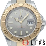 D淨化草本勞力士遊艇名仕型男士腕錶，灰色，已全面保養。包含原廠錶盒和保固卡。 18K黃金/不鏽鋼男士腕錶，灰色，已全面保養和拋光。 2005年。品相極佳。